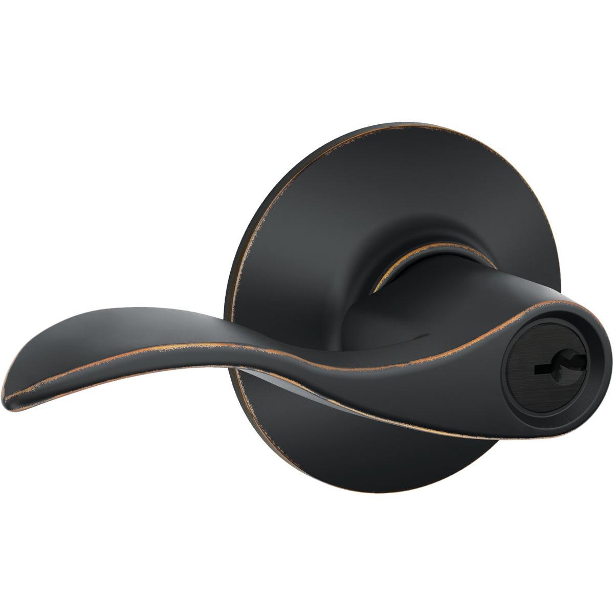 Schlage Accent Aged Bronze Entry Door Lever