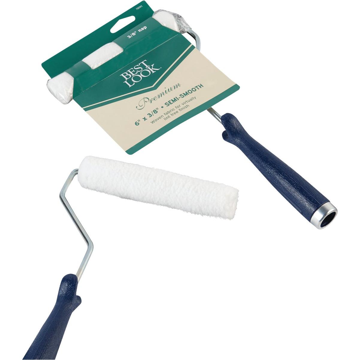 6 In. Woven Fabric Paint Roller Cover With 12 In. Frame
