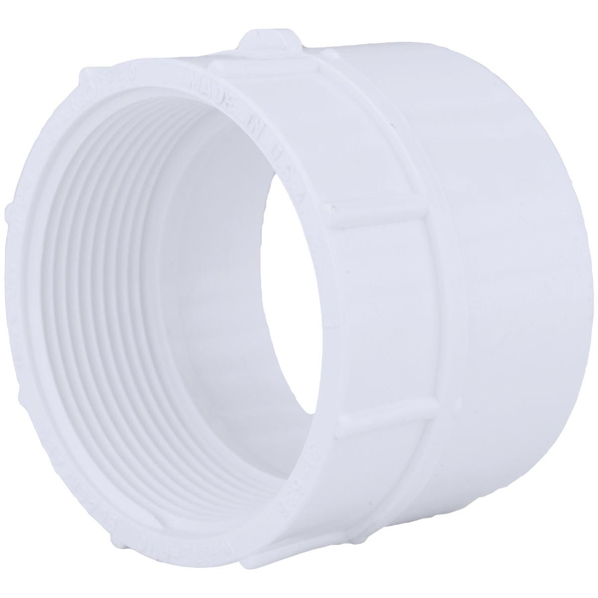 Charlotte Pipe 2 In. Hub x 2 In. FPT Schedule 40 DWV PVC Adapter