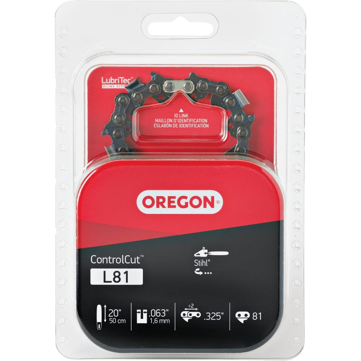 Oregon L81 ControlCut Chainsaw Chain for 20 in. Bar - 81 Drive Links fits Several Stihl models