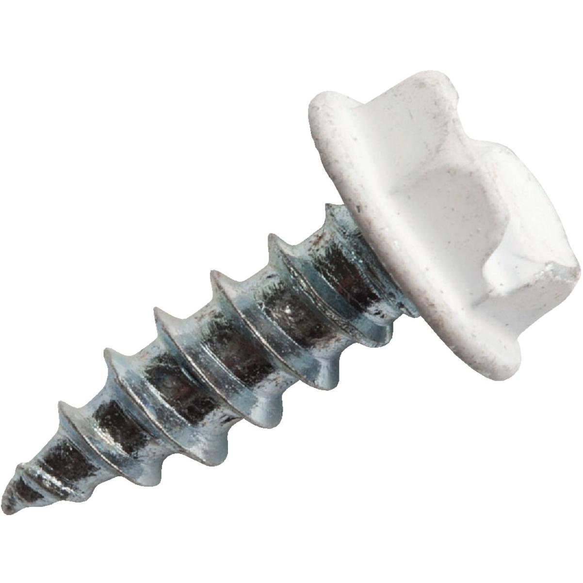 Do it #8 x 1/2 In. White Slotted Hex Washer Head Screw (100-Count)