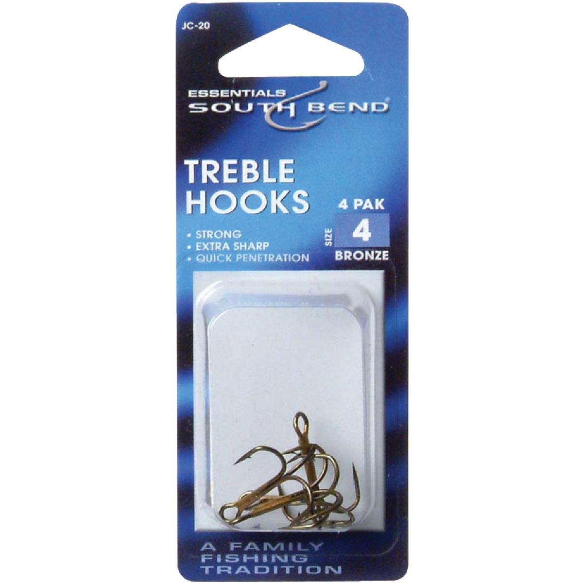 Vanguard Size 4 Bronze Treble Hook (4-Pack)