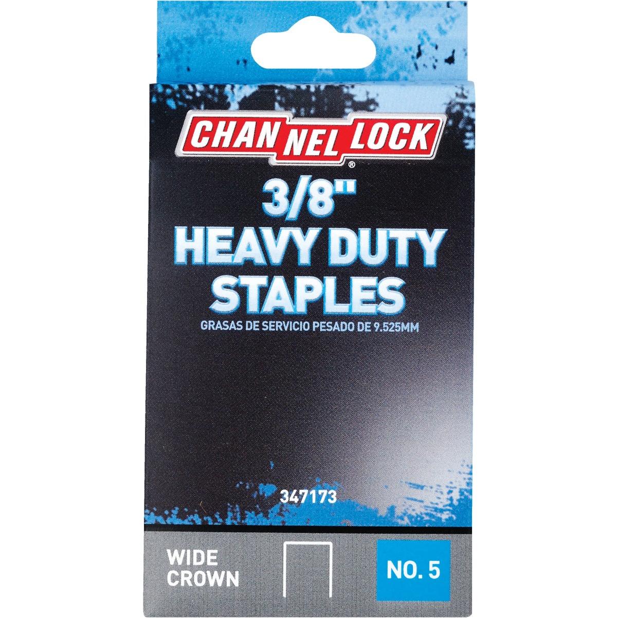 Channellock No. 5 Heavy-Duty Wide Crown Staple, 3/8 In. (1000-Pack)