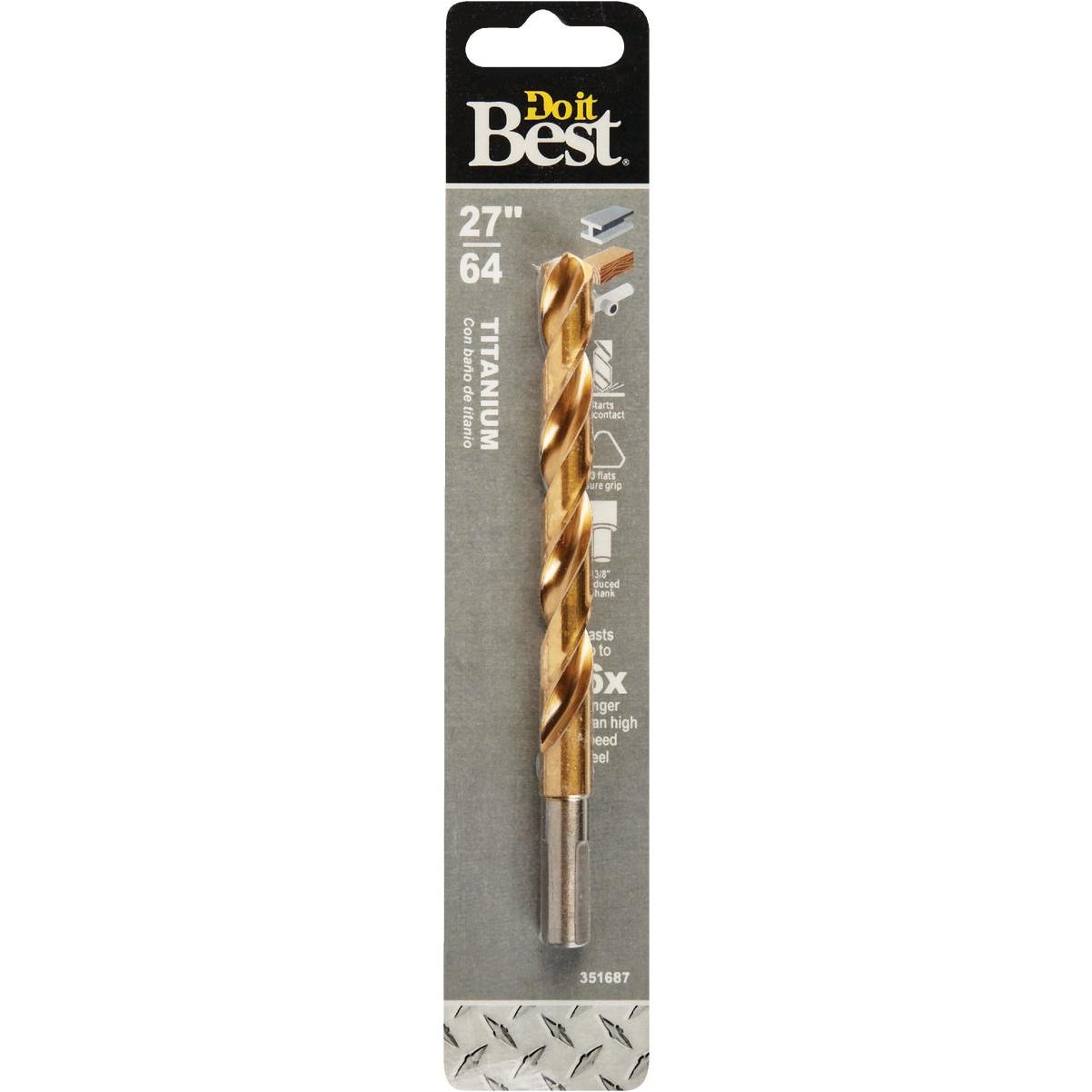 Do it Best 27/64 In. Titanium Drill Bit