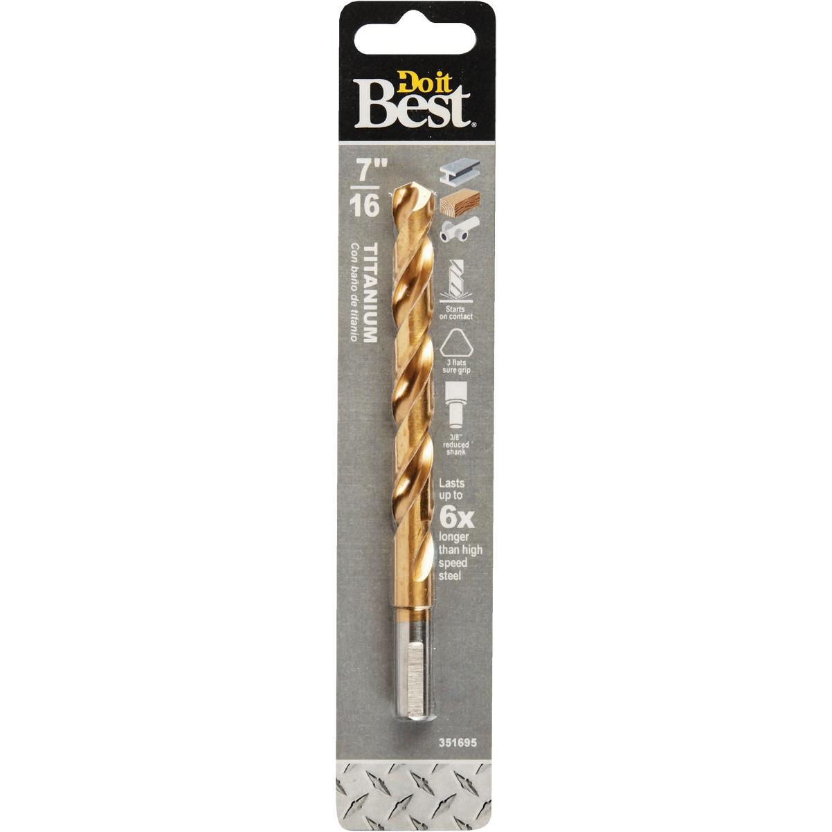 Do it Best 7/16 In. Titanium Drill Bit