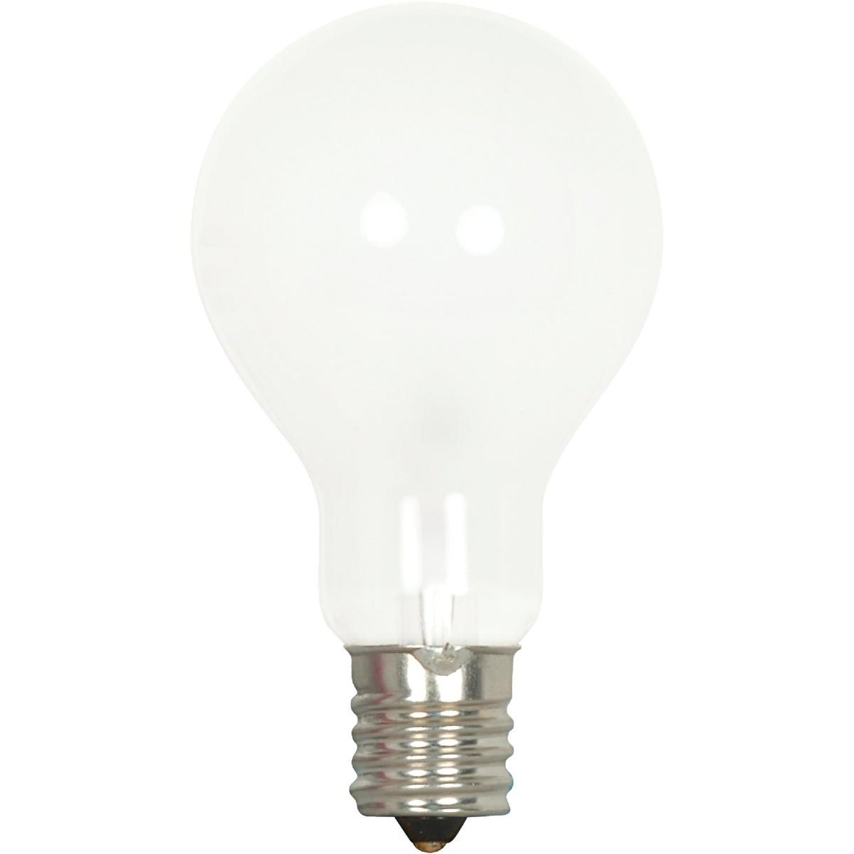 Satco 40W Frosted Soft White Intermediate A15 Incandescent Ceiling Fan Light Bulb (2-Pack)