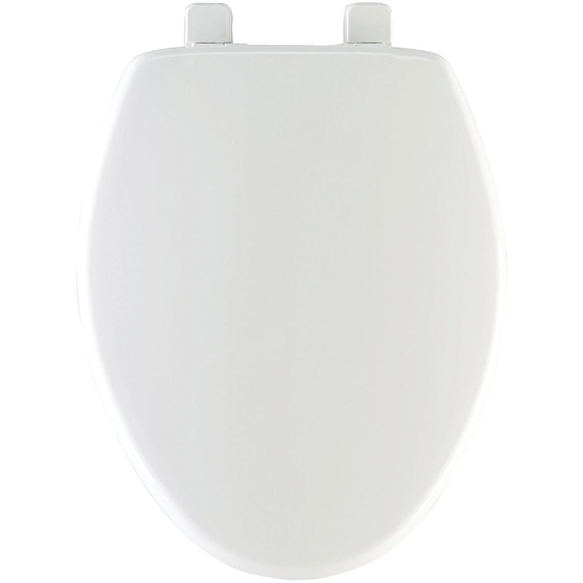 Bemis Mayfair Elongated Closed Front Slow Close White Plastic Toilet Seat