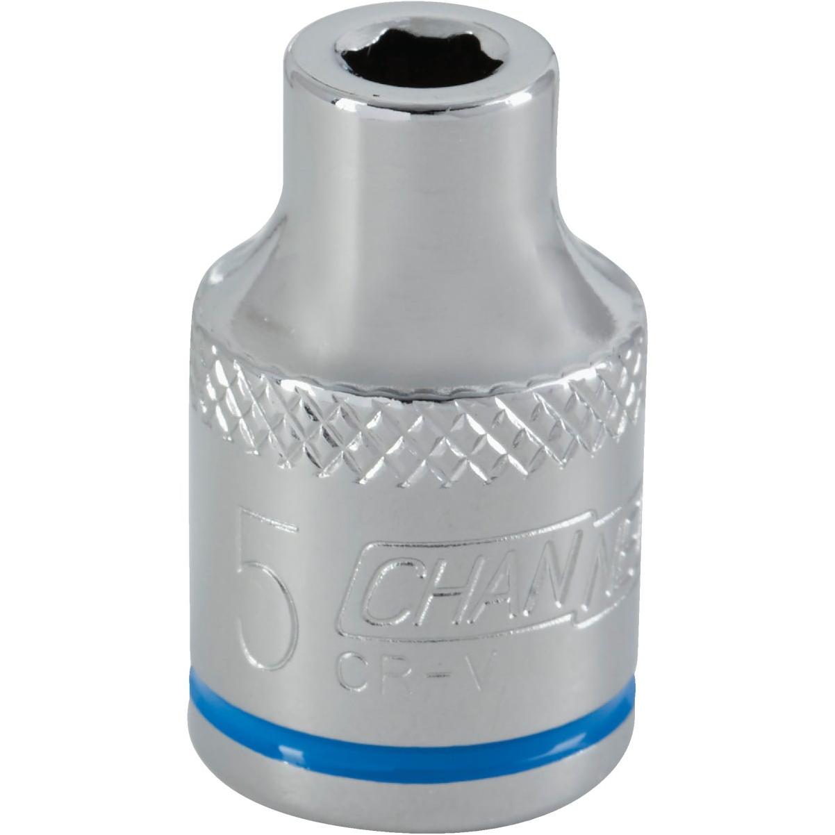 Channellock 3/8 In. Drive 5 mm 6-Point Shallow Metric Socket