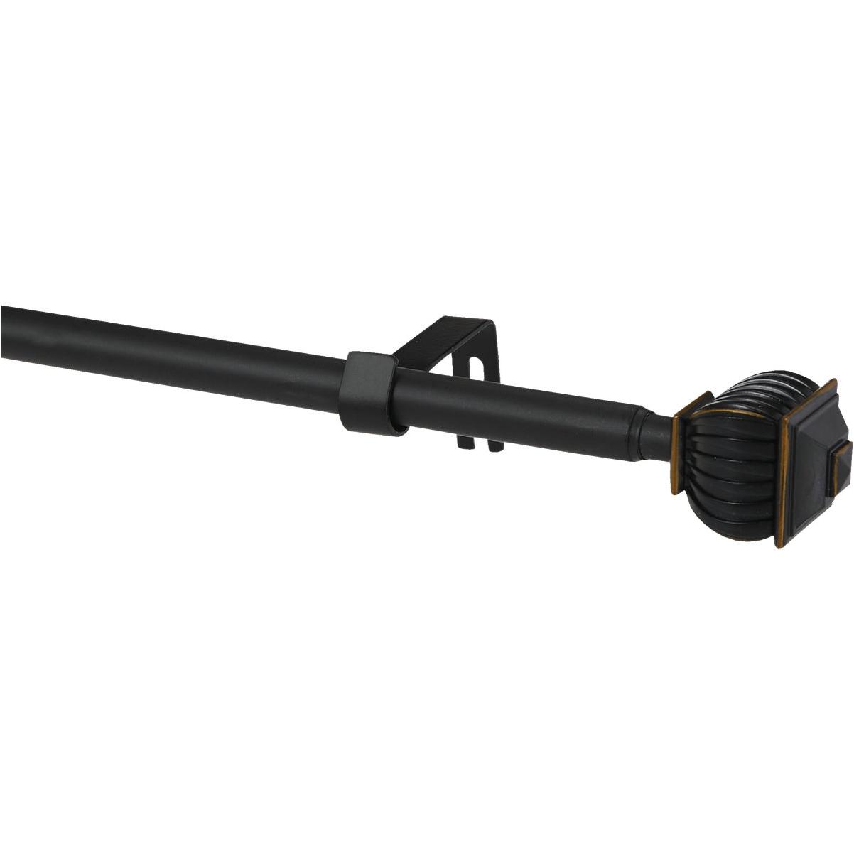 Kenney Beckett 48 In. To 86 In. 5/8 In. Oil Rubbed Bronze Standard Cafe Rod