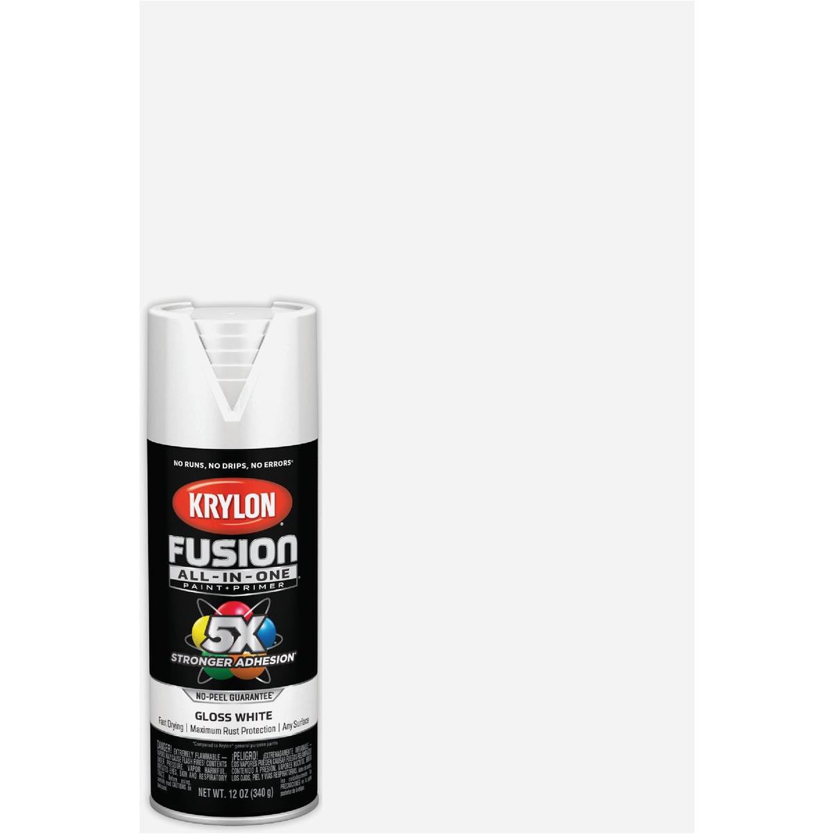 Krylon Fusion All-In-One Gloss Spray Paint & Primer, White