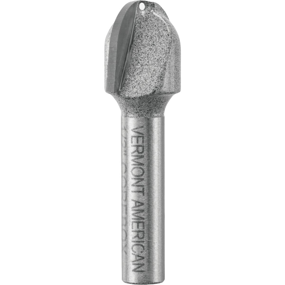 Router Bit – 3/8 Inch 2-Flute Core Box 1-9/16 Inch Long
