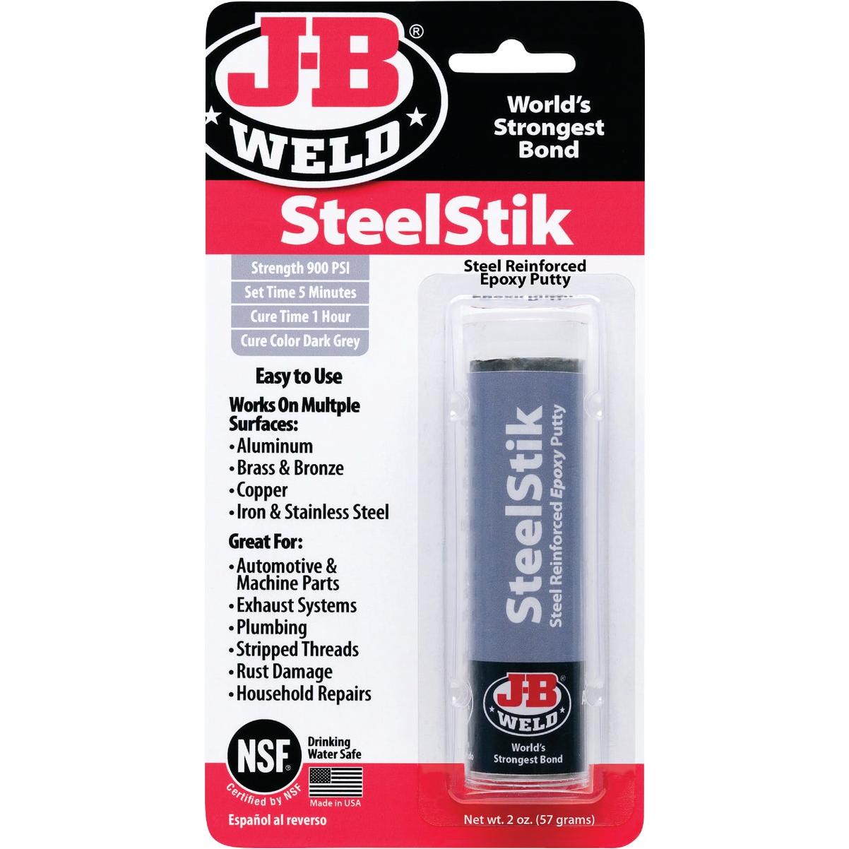 J-B Weld SteelStik 2 Oz. Gray Epoxy Putty