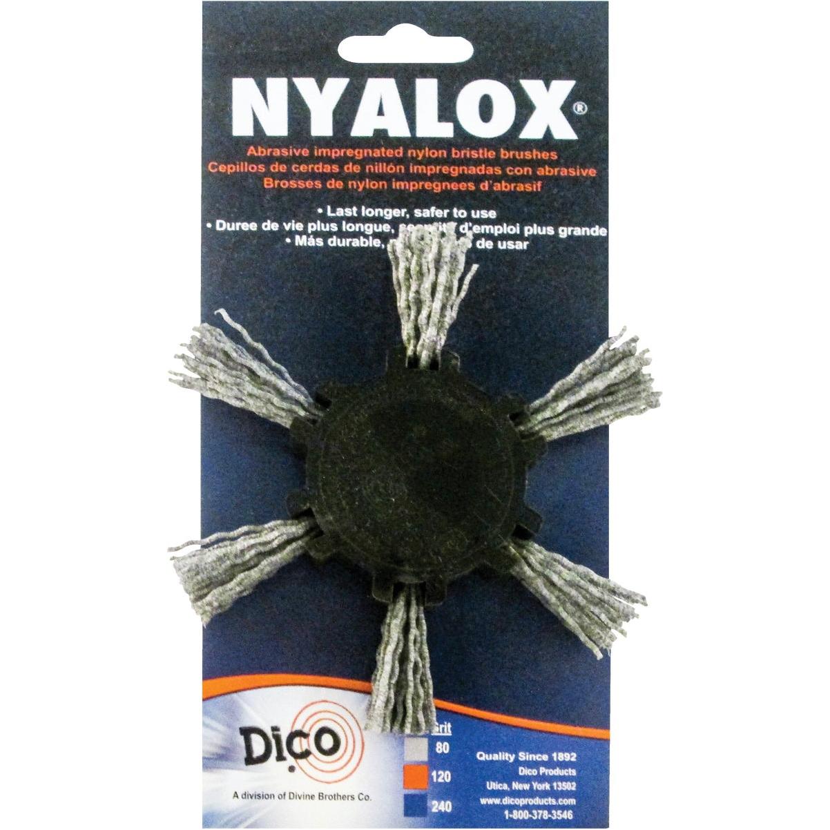Dico Nyalox 4 In. Grey Coarse Flap Brush