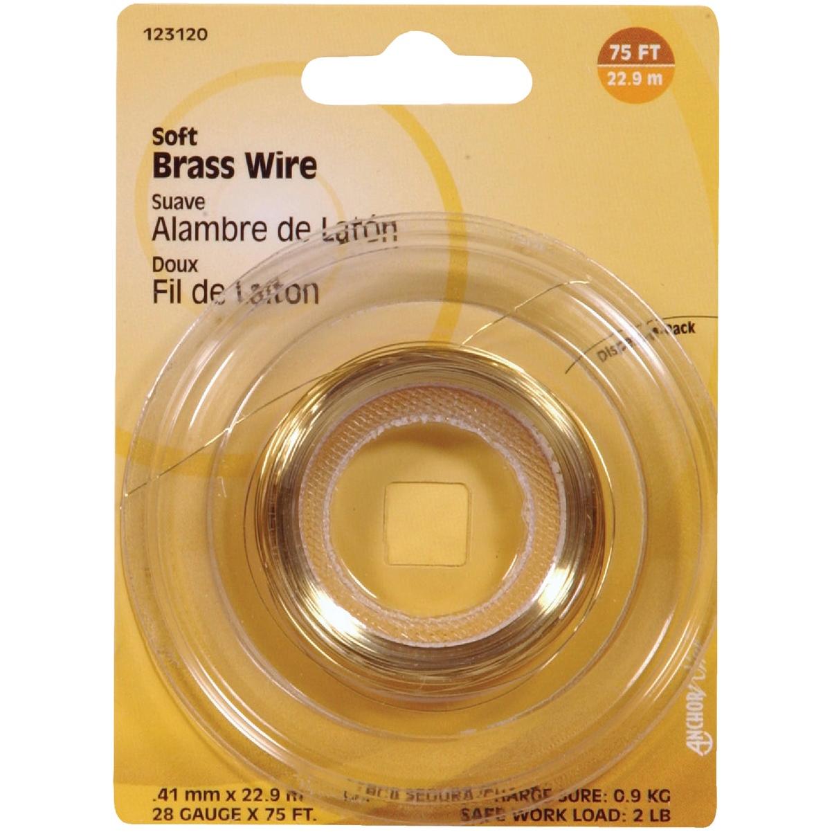 Hillman Anchor Wire 75 Ft. 28 Ga. Soft Brass General Purpose Wire