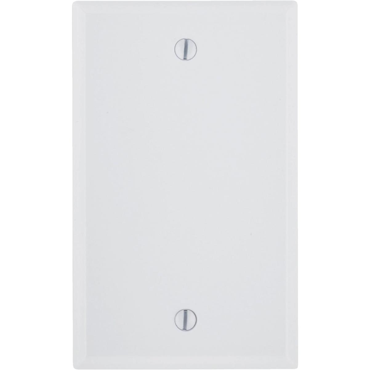 Leviton 1-Gang Standard Thermoset Blank Wall Plate, White
