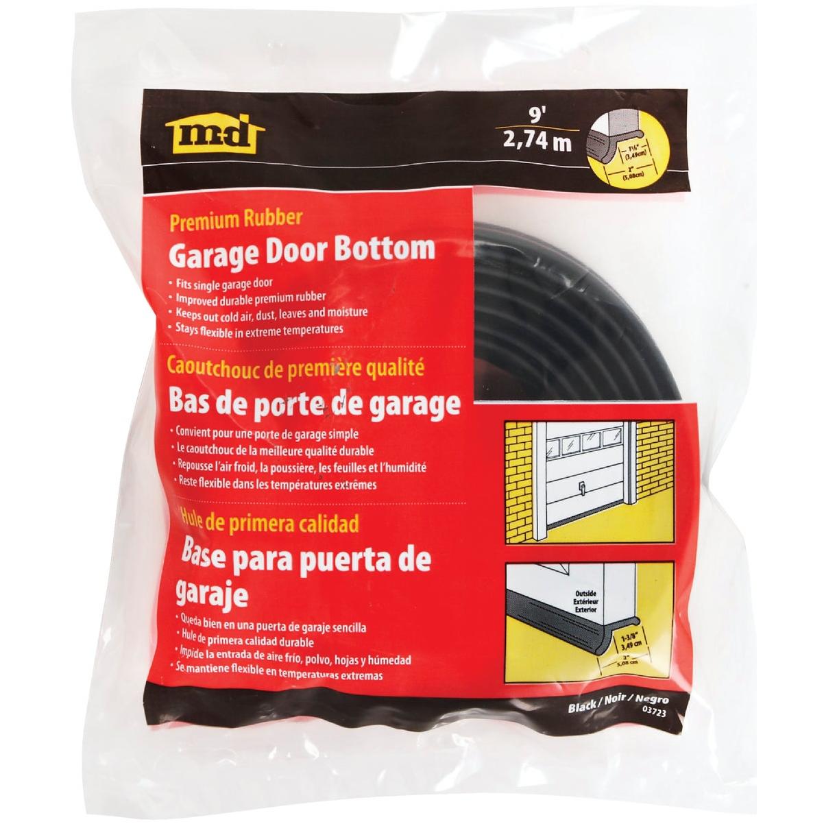 M-D Building Products 9 Ft. Black Rubber Garage Door Bottom Seal