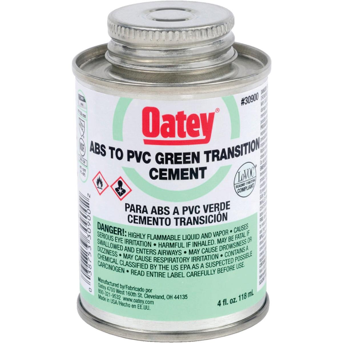 Oatey 4 Oz. Medium Bodied ABS to PVC Green Transition PVC Cement