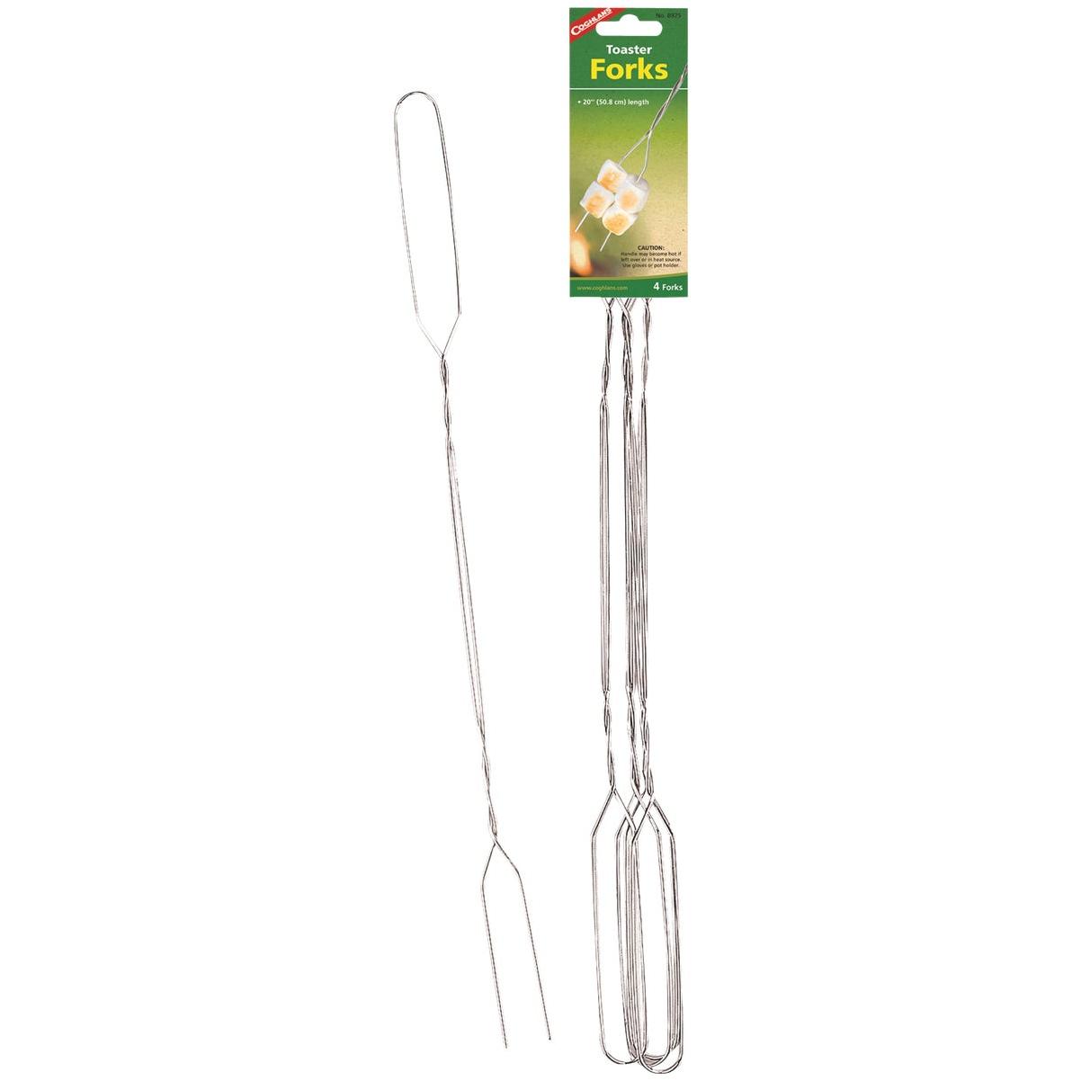 Coghlans 20 In. Nickel-Plated Wire Hot Dog Fork (4-Pack)