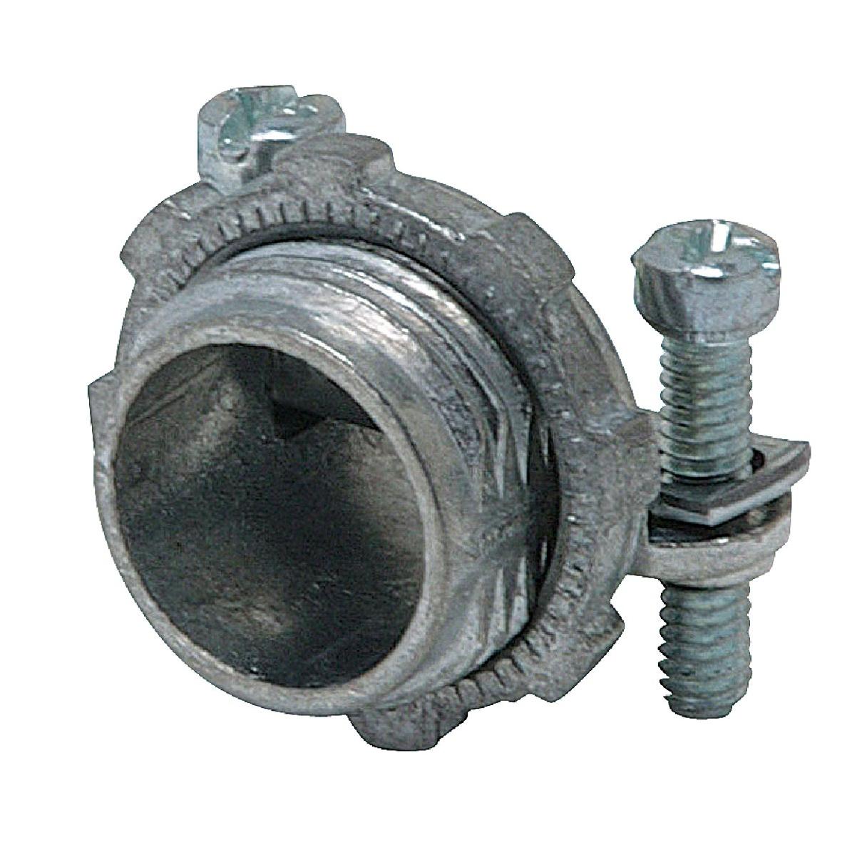 Halex 3/8 In. Die Cast-Zinc Clamp 10/3 Wire Size Box Connector (100-Pack)