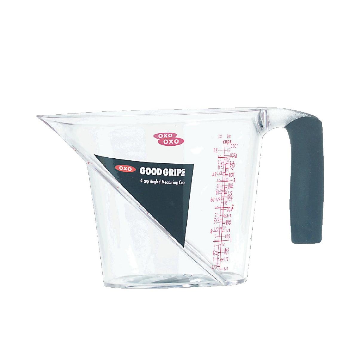 OXO Good Grips 4 Cup Clear Plastic Angled Measuring Cup