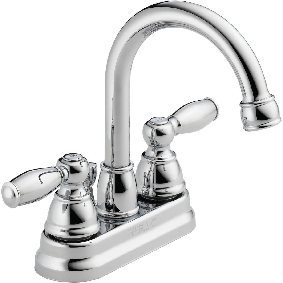 Peerless Claymore Chrome 2-Handle Lever 4 In. Centerset Bathroom Faucet with Pop-Up