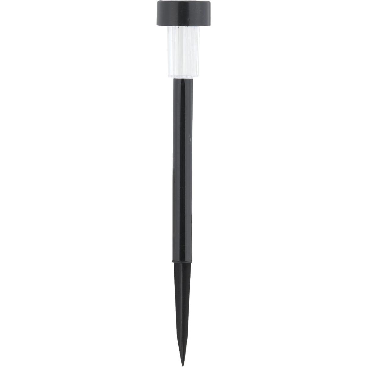 Outdoor Expressions Black 2.10 Lumens Metal Mini Solar Path Light