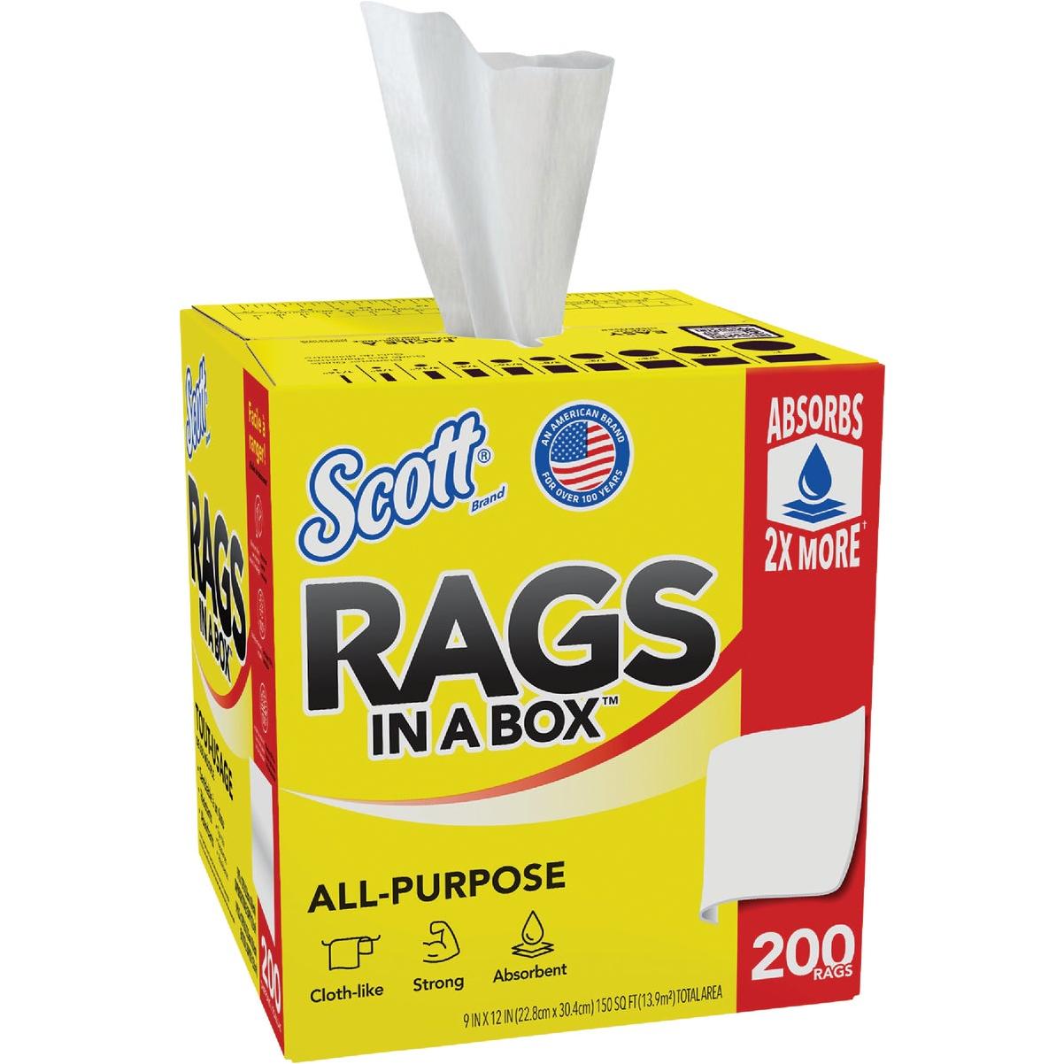Scotts Rags in a Box, White (200 Ct.)