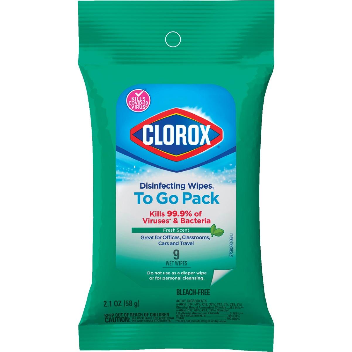 Clorox Fresh Scent Disinfecting Cleaning Wipes Pouch (9-Count)