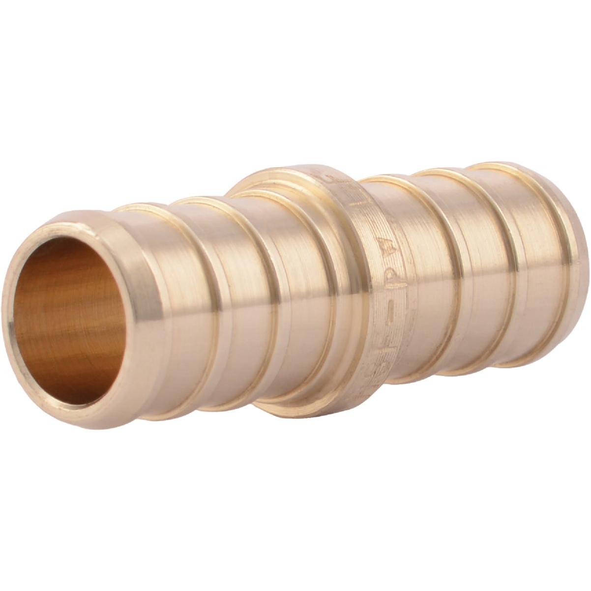 SharkBite Lead-Free Insert 1/2 In. Barb x 1/2 In. Barb Brass PEX Coupling (10-Pack)