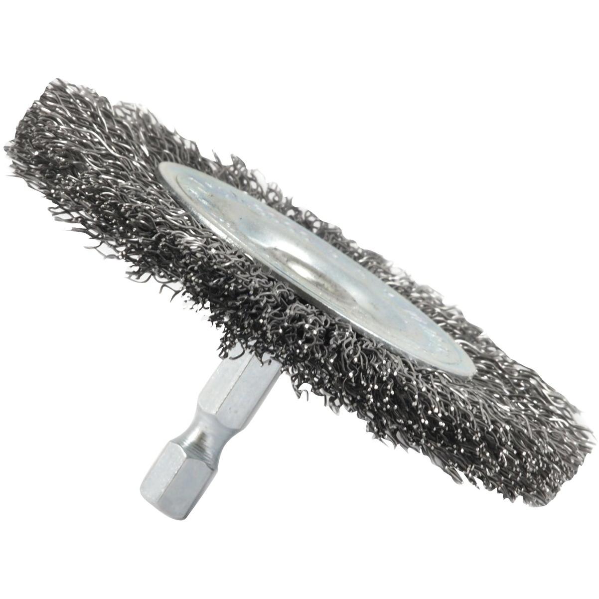 Forney 3 In. Hex Crimped, Coarse Drill-Mounted Wire Wheel