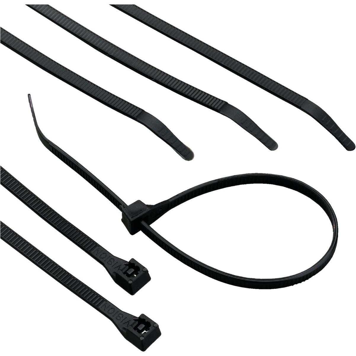 Gardner Bender 11 In. x 0.17 In. Black Nylon Ultra Violet Cable Tie (8-Pack)