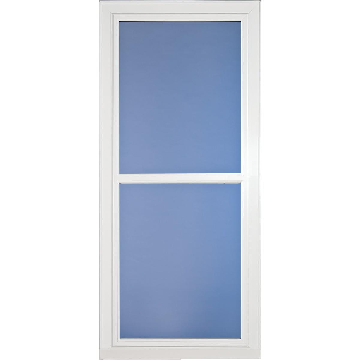 LARSON Tradewinds Premium 32-in x 81-in White Full-View Aluminum Storm Door LARSON Tradewinds Premium 32-in x 81-in White Full-View Aluminum Storm Door