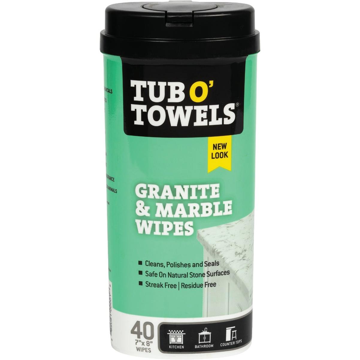 Tub O'Towels Granite & Marble Wipes (40-Count)