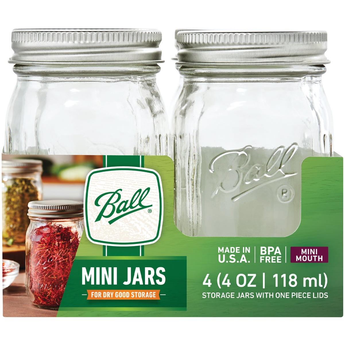 Ball 4 Oz. Miniature Glass Storage Jar Single Count