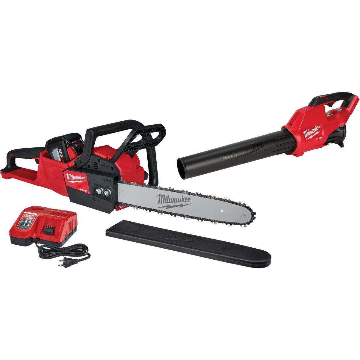 Milwaukee M18 Fuel 16 In. 18V Cordless Chainsaw Blower Kit Tinkertown Hardware Center