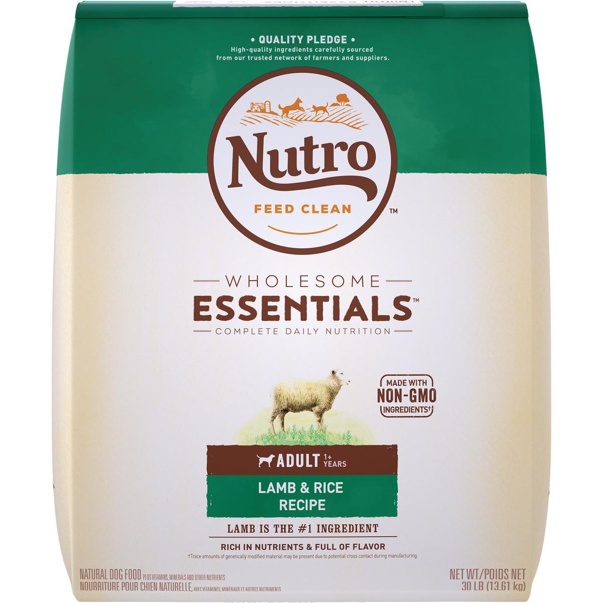 Nutro Wholesome Essentials 30 Lb. Lamb & Rice Adult Dry Dog Food