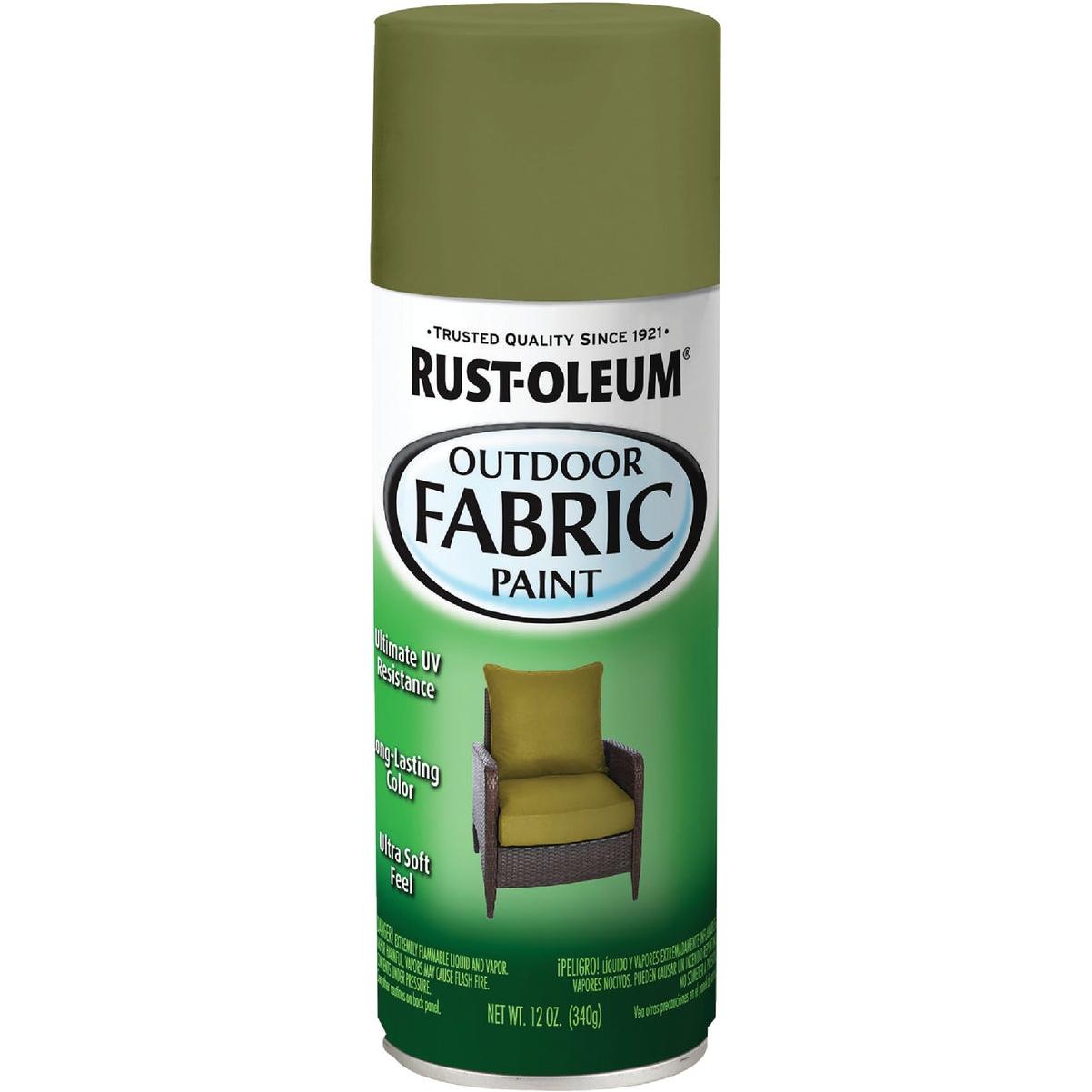 Rust-Oleum 12 Oz. Flat/Matte Outdoor Fabric Spray Paint, Olive Green
