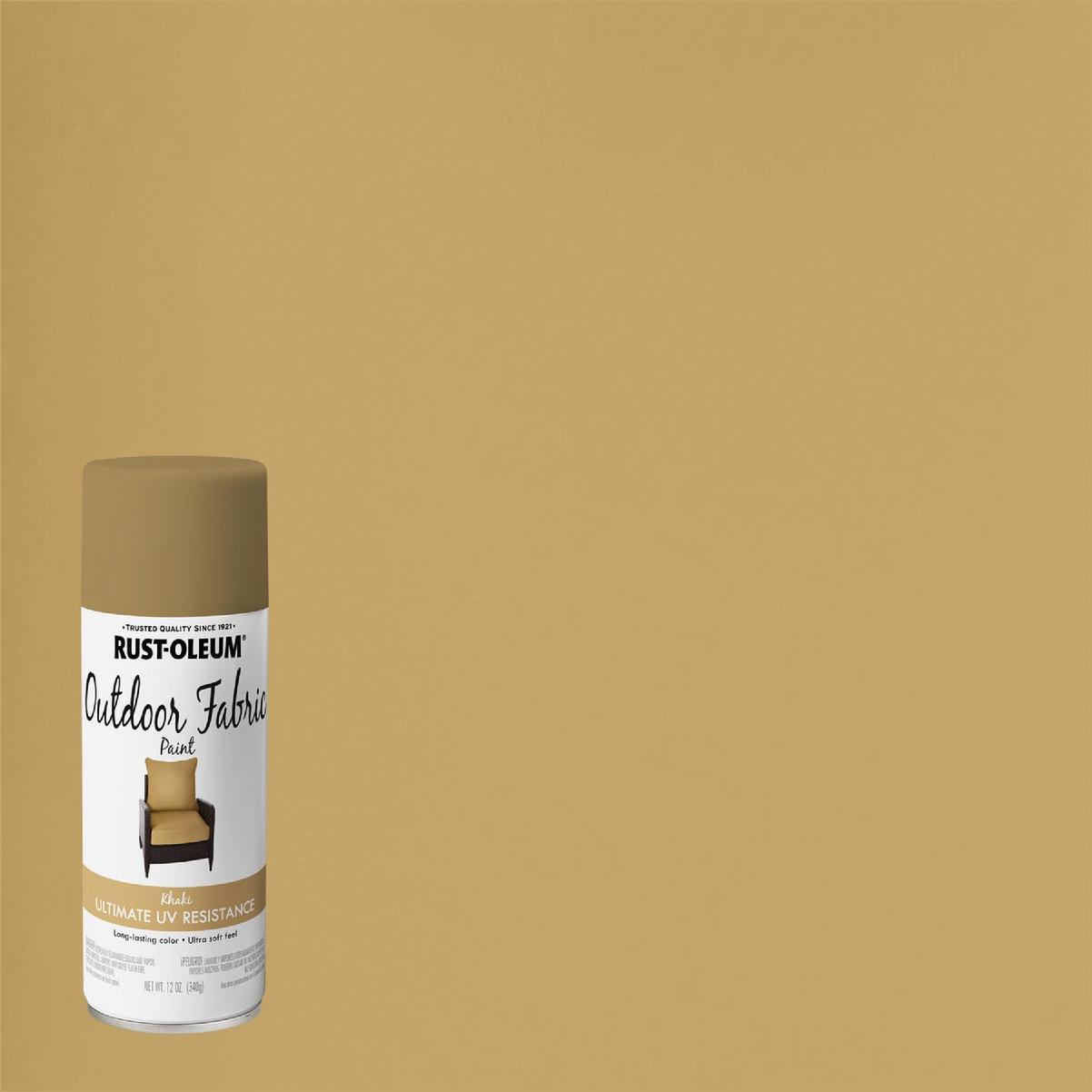 Rust Oleum 12 Oz Flat Matte Outdoor Fabric Spray Paint Khaki waterproof-outdoor-fabric-paint-for-boats-umbrellas-awnings-fabric