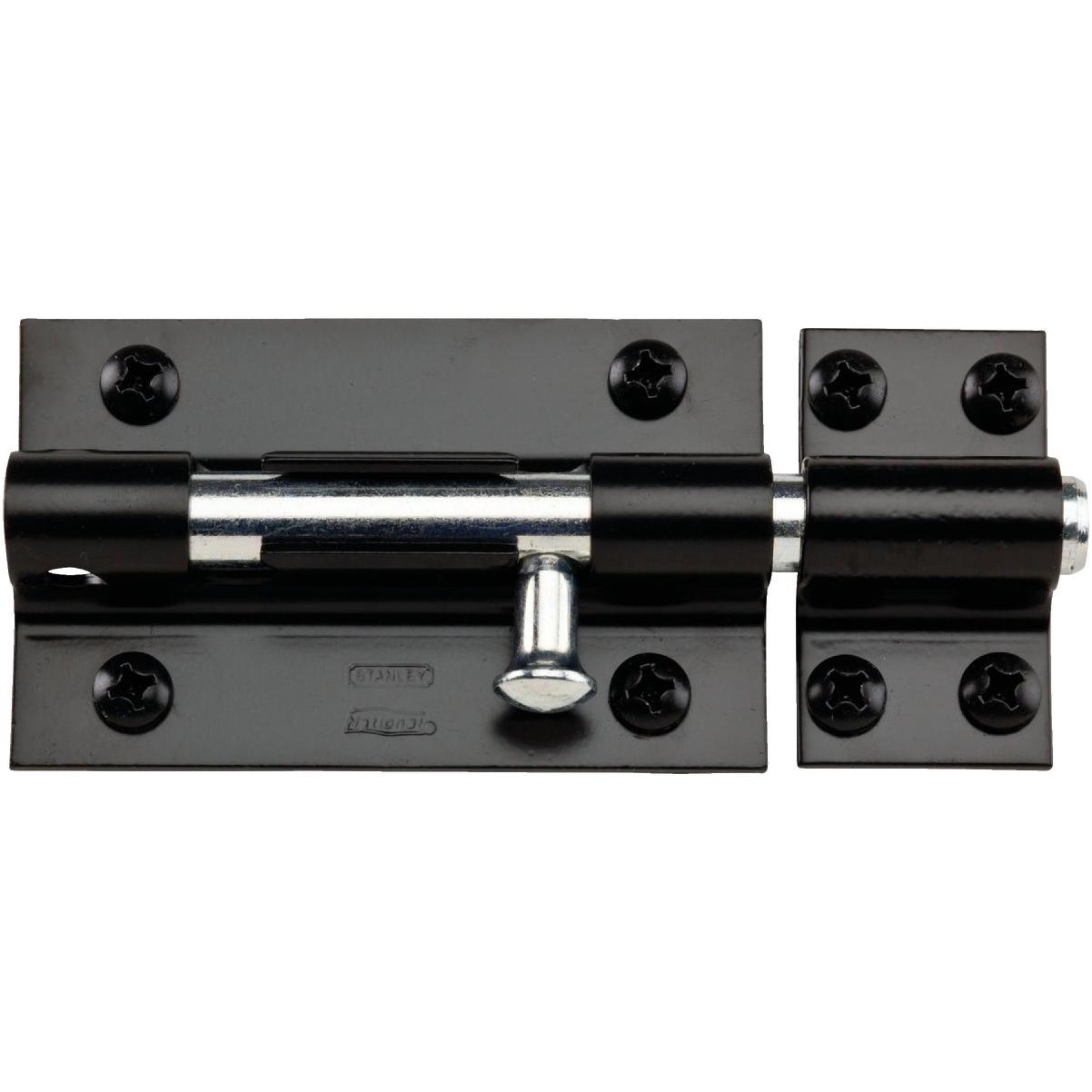 National Hardware 5 In. Black Extra Heavy Door Barrel Bolt