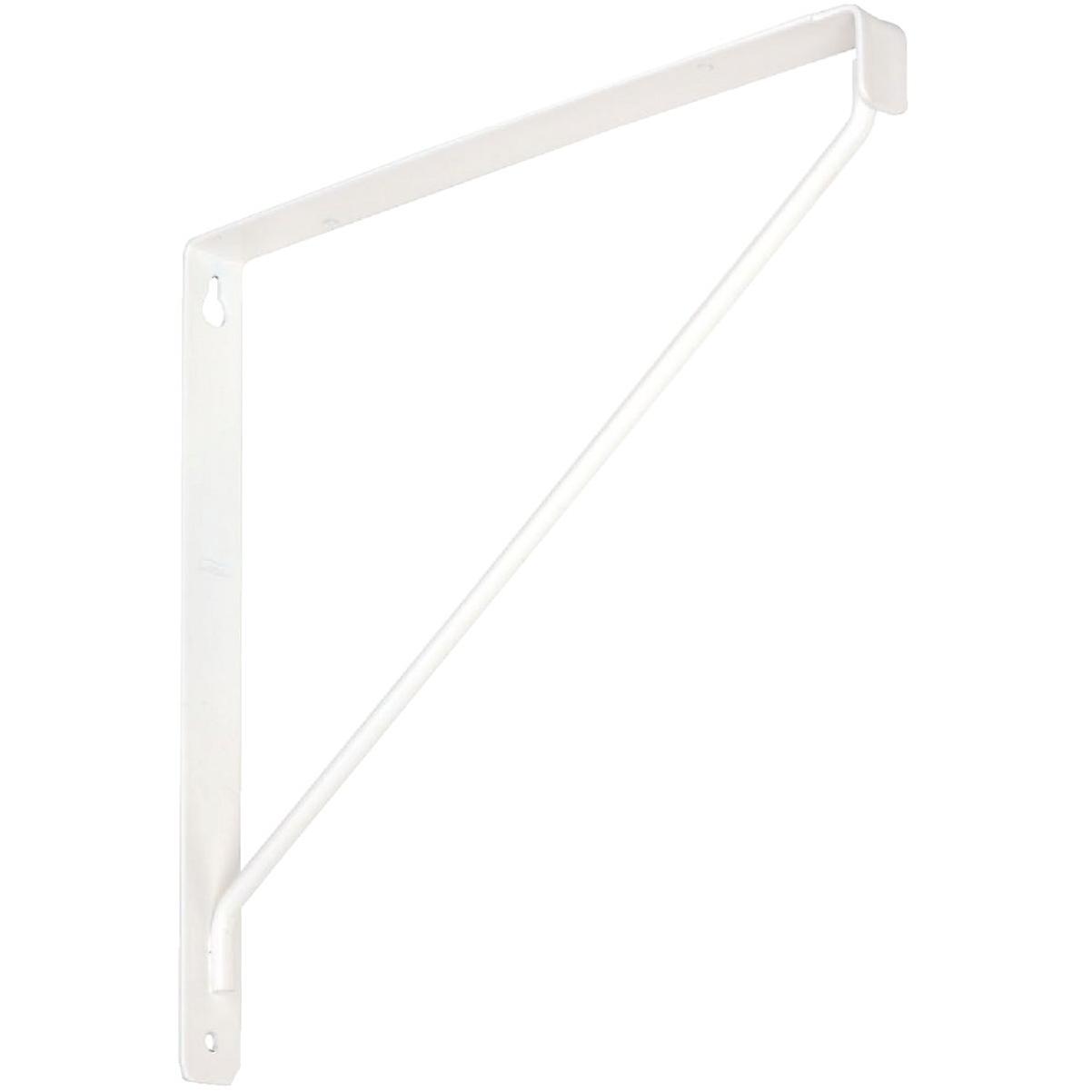 National Hardware 10-3/8 In. D. x 7-1/32 In. H. White Steel Shelf Bracket