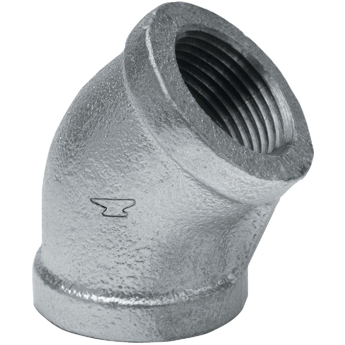 Anvil 1/2 In. 45 Deg. Galvanized Elbow (1/8 Bend)