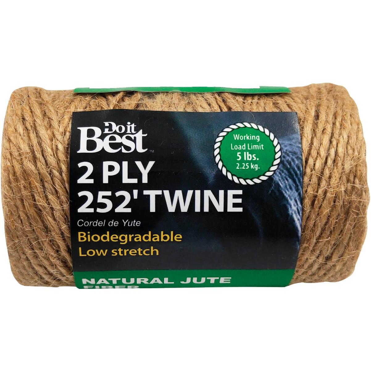 Do it Best 2-Ply x 252 Ft. Brown Jute Biodegradable Twine