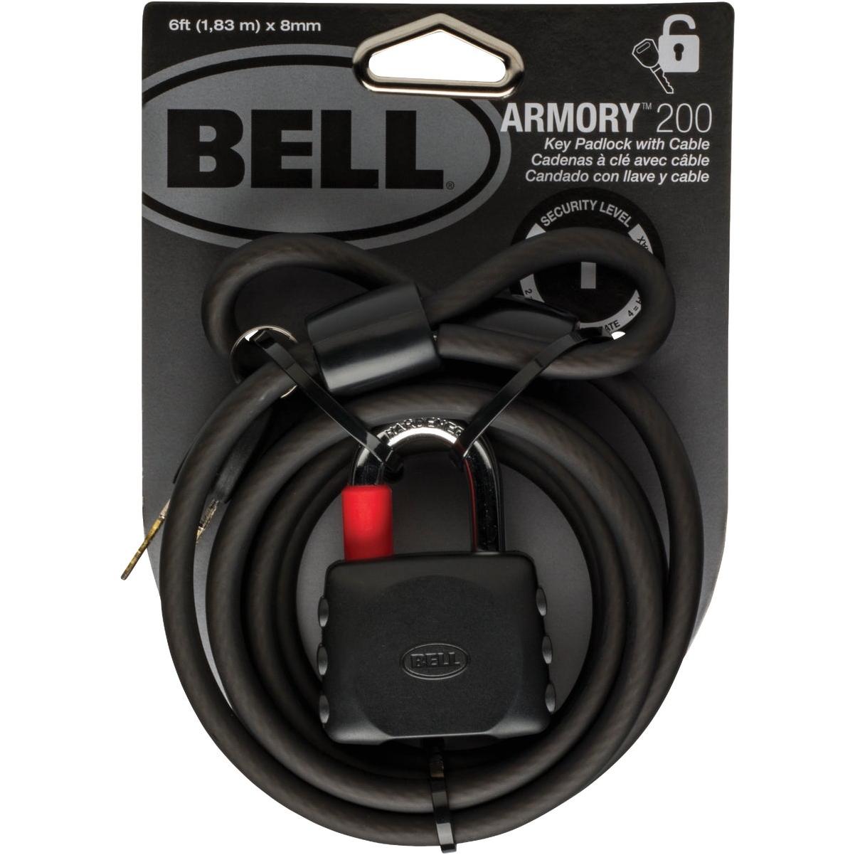 Bell Sports 6 Ft. x 8mm Armory Coiling Cable Bicycle Lock
