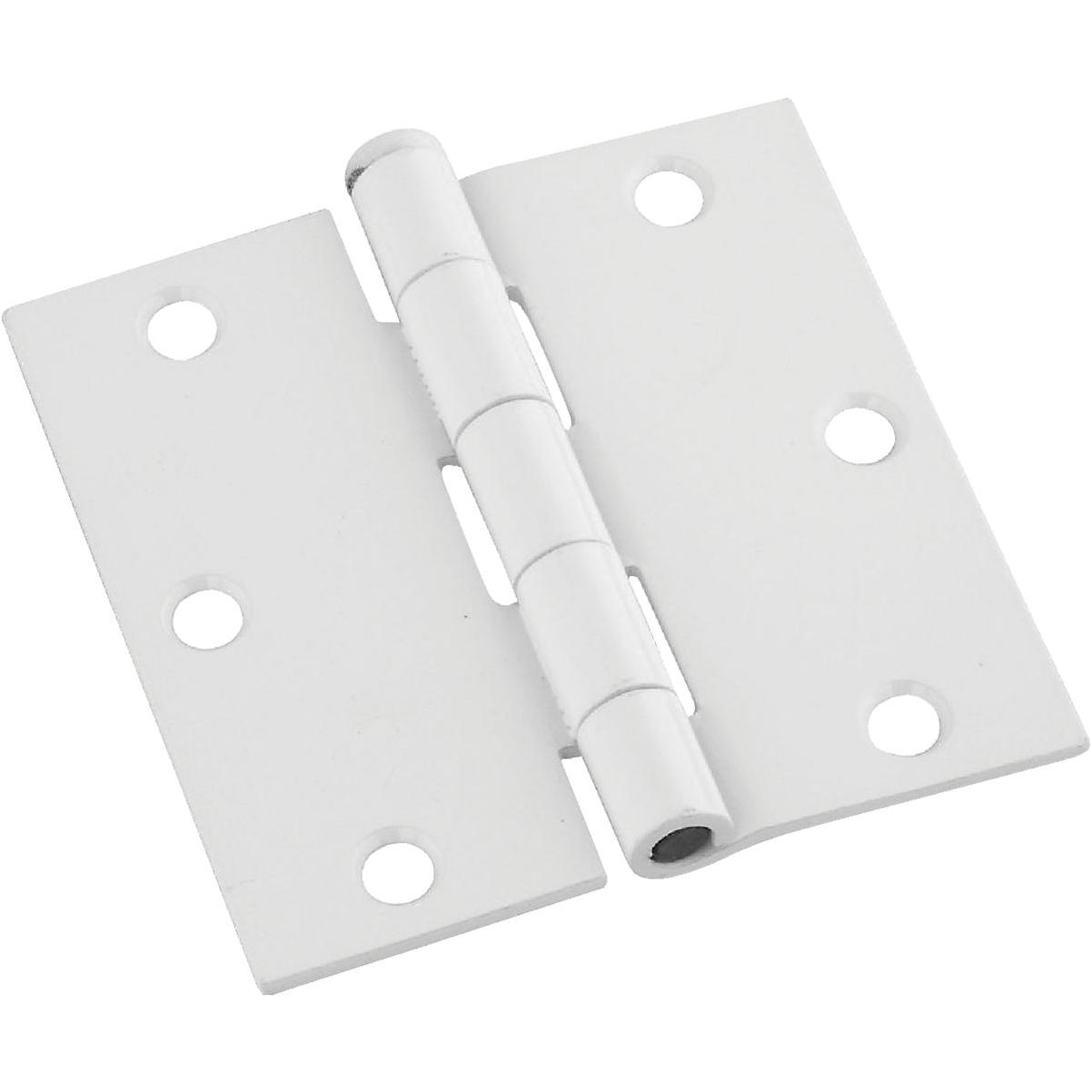 National Hardware 3-1/2 In. Square White Door Hinge (3-Pack)