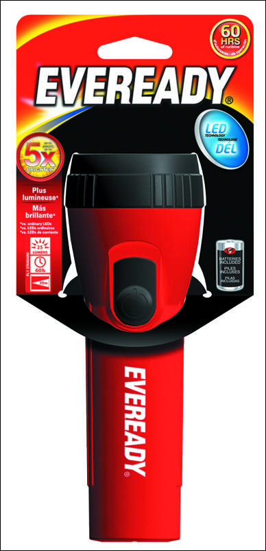 Eveready FLASHLIGHT LED PLASTIC 1D ASST