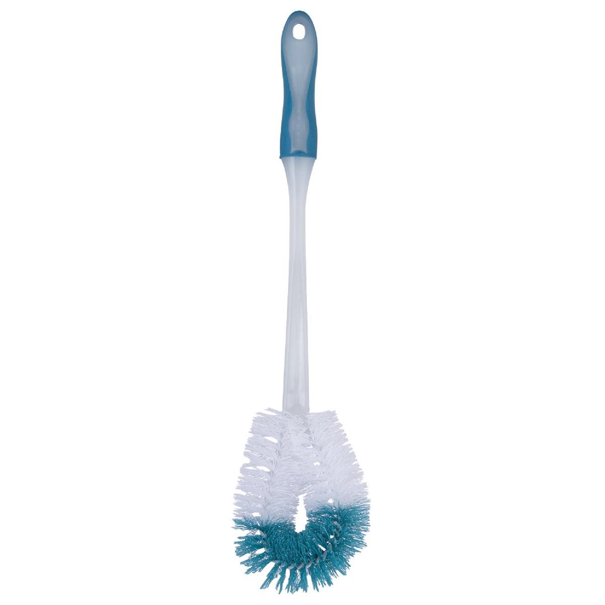 18.5 In. Polypropylene Bristle Toilet Bowl Brush With Rubber Grip