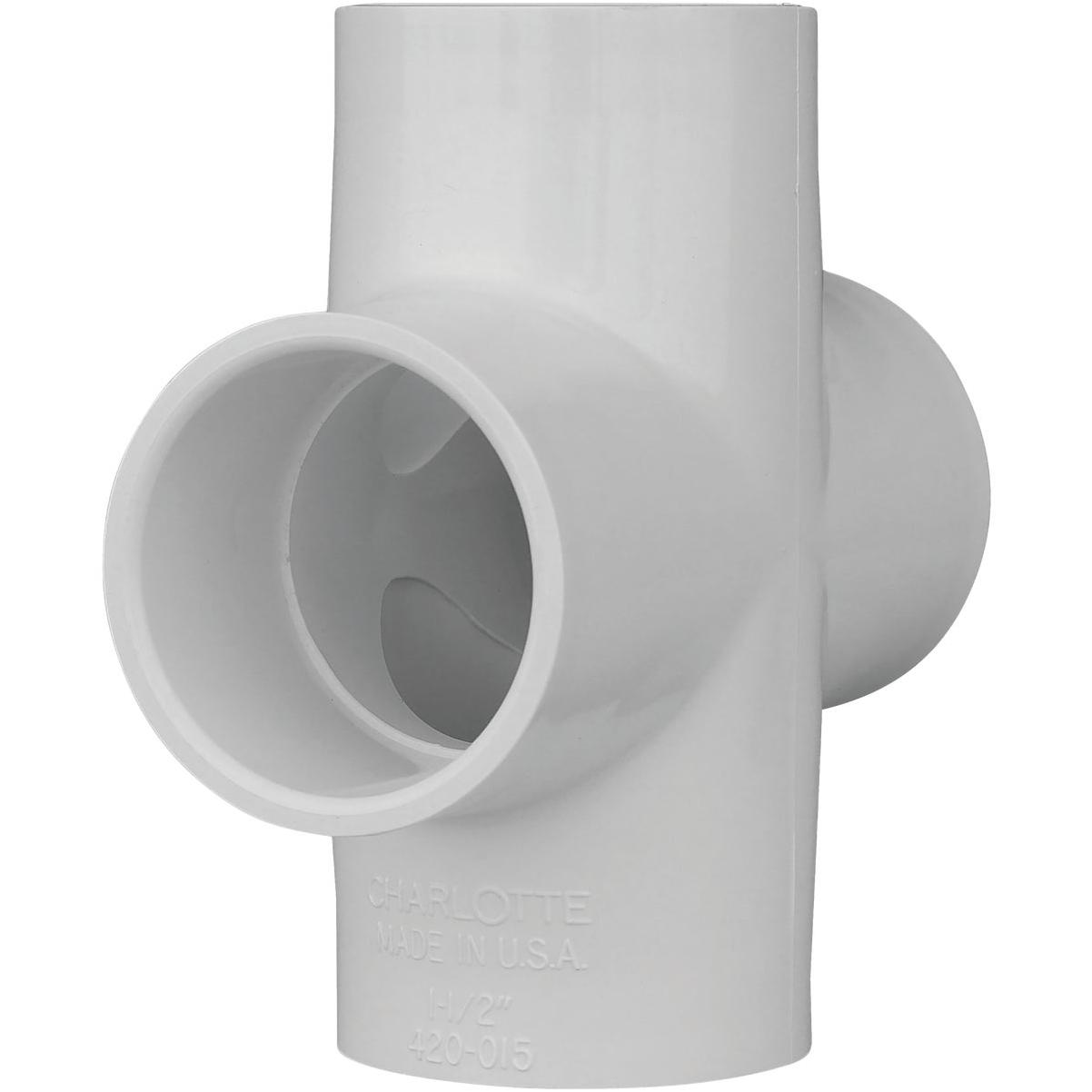 Charlotte Pipe Schedule 40 1-1/2 in. PVC Pipe Cross