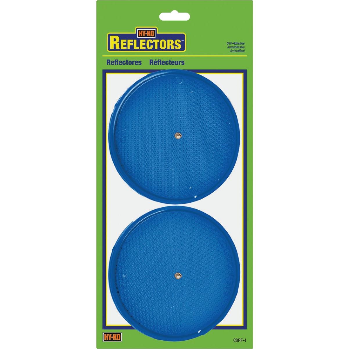 Hy-Ko Round Blue Reflectors 2 pk Hy-Ko Round Blue Reflectors 2 pk