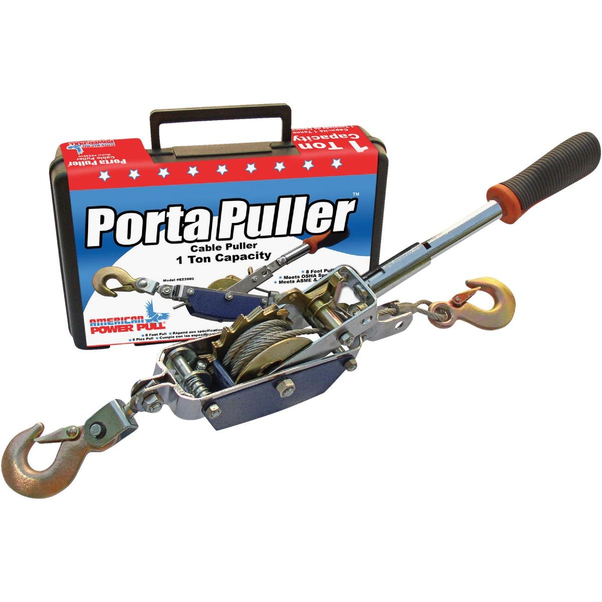 American Power Pull 1/2Ton to 1Ton 10 Ft. Cable Puller With Case