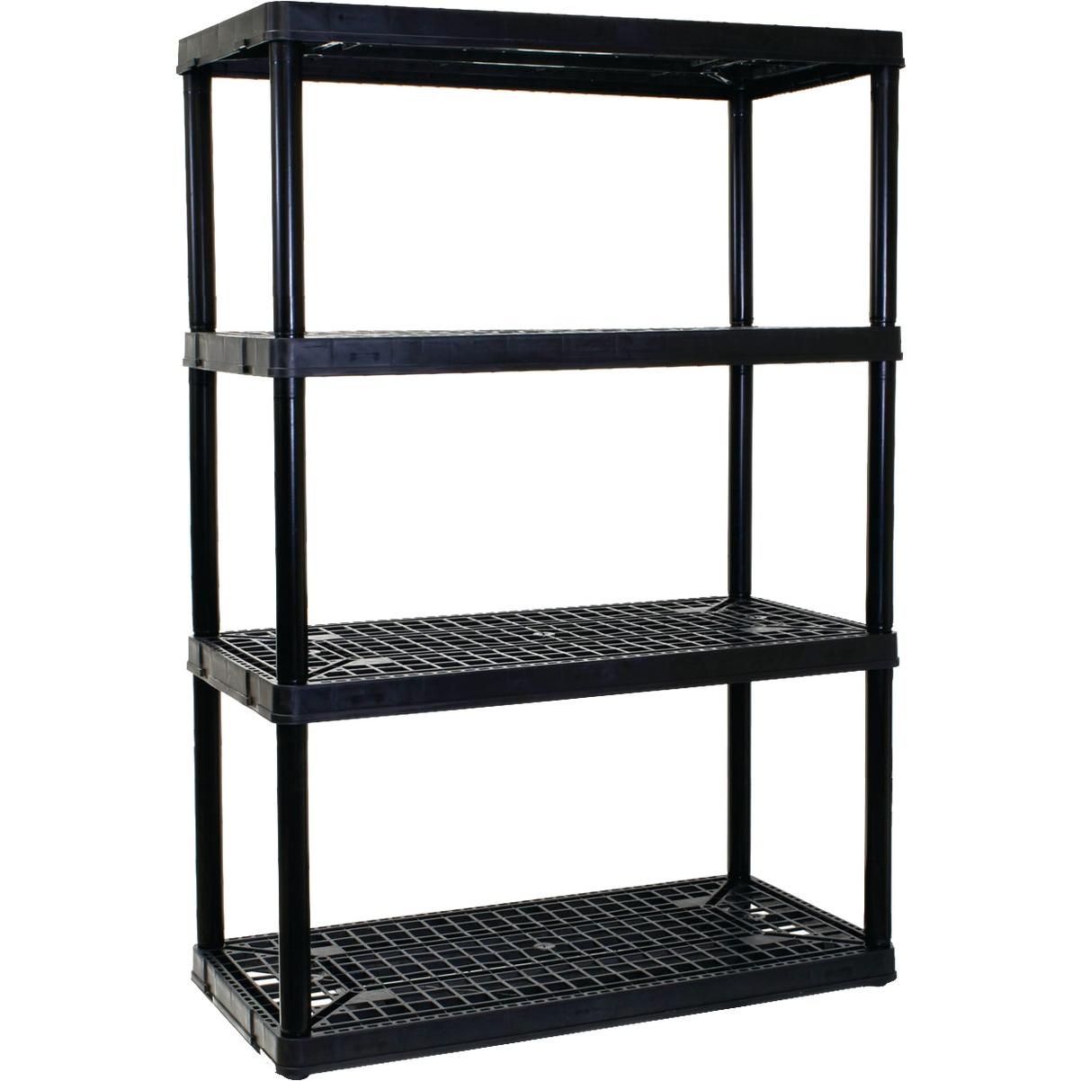 HARDWARE INTER Gracious Living 4 Shelf Heavy Duty Black Ventilated Unit Sheraton Mall